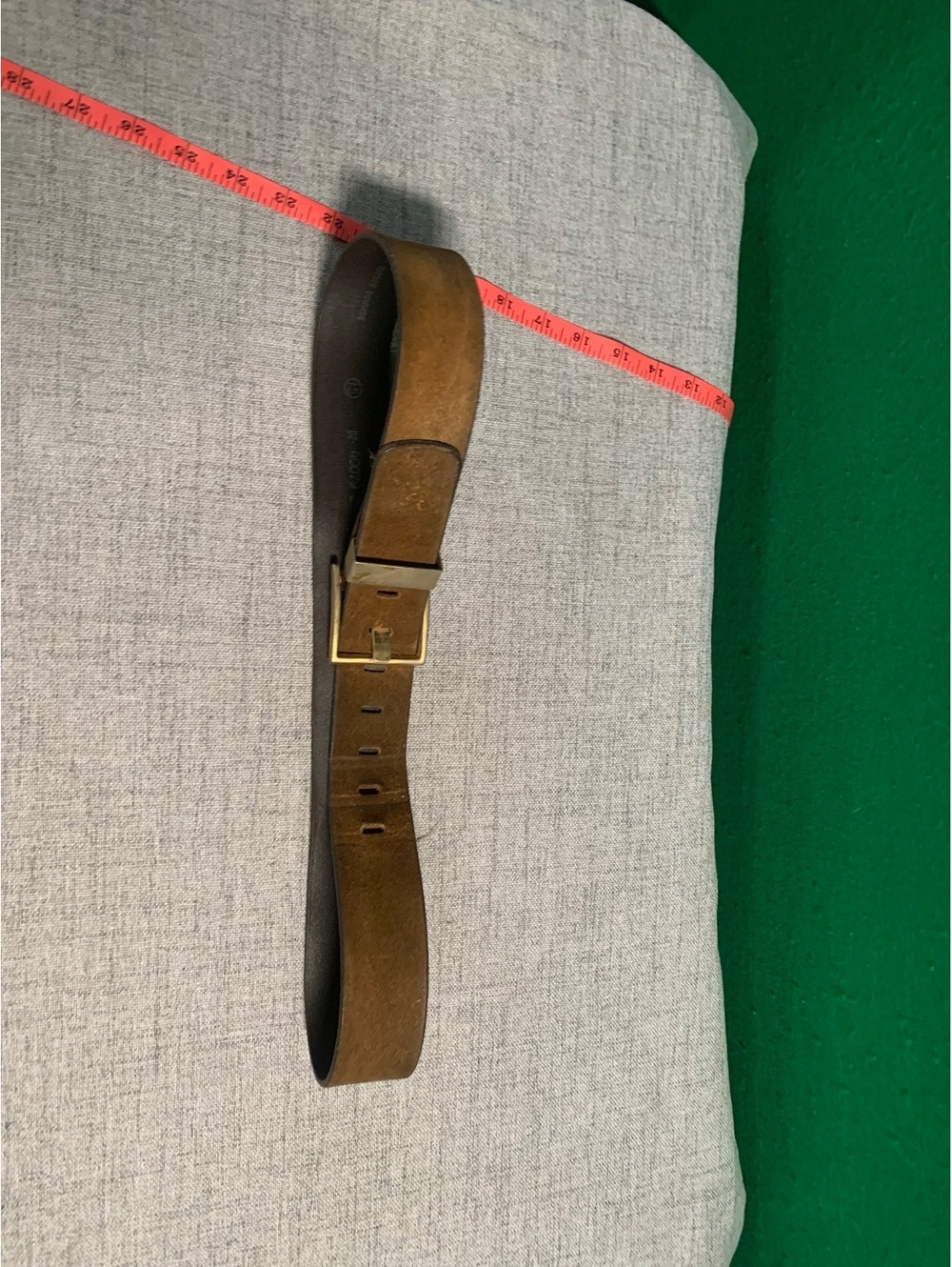 Brown leather belt